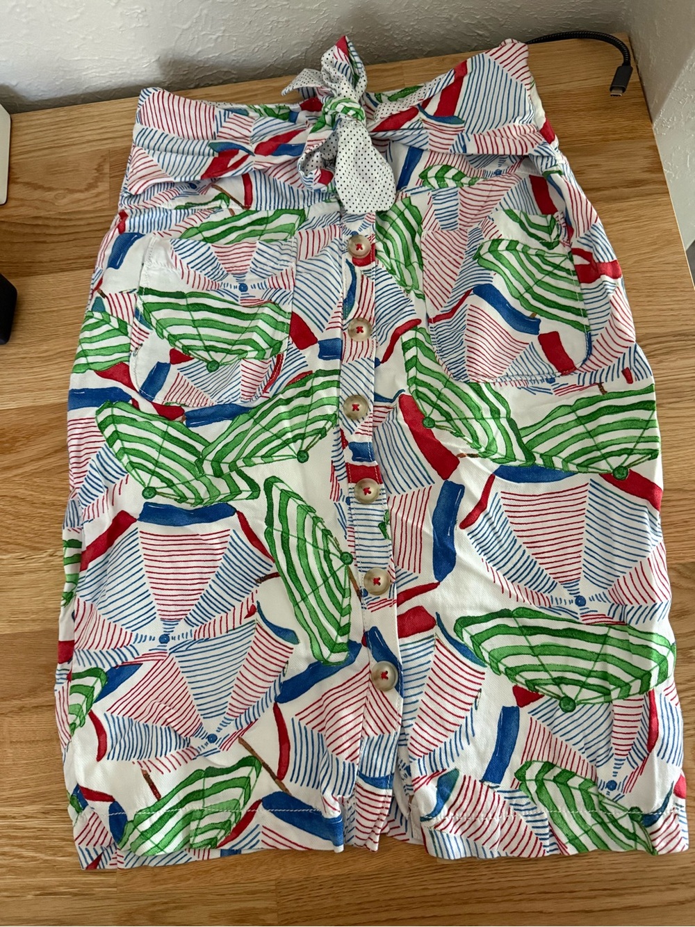 43 of 52 Conversations by Anthropologie Umbrella Print Skirt